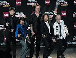 Metallica gets inducted into the rock and roll hall of fame