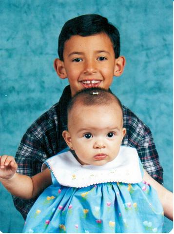 My first photo with my godfather