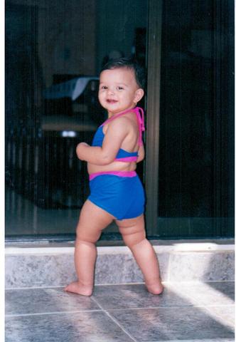 The first time I swam in the pool