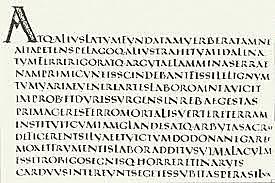 Modelo de escritura capital rústica