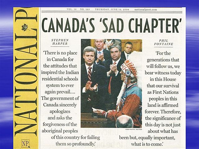 Canada Apologizes for Residential Schools