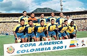 Colombia was champion of the America Cup 2001.