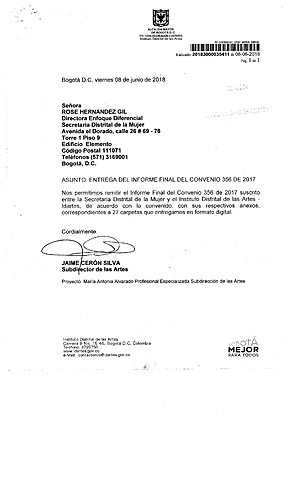 Radicación informe final