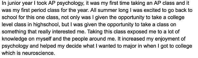 Taking AP Psychology