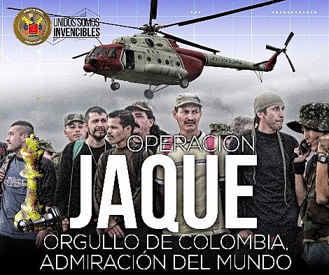 The Colombian Army rescued several kidnapped by the Farc with the operation Jaque.