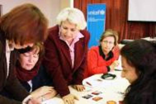 UNICEF supported multicultural workshops encourage tolerance and communication among children from different ethnic groups