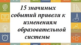 Timeline: 15 значимых событий, которые привели к изменениям  образовательной системы школы Российской Федерации