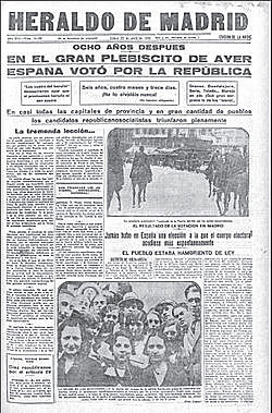 Les eleccions del 12 d'abril i el govern provisional