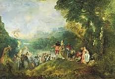 The Embarkation for Cythera - Jean Antoine Watteau