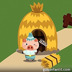 Pig #1 Builds His House of Straw