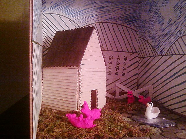 Pig #2 Builds His House of Sticks