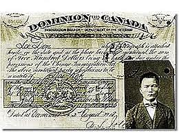 Chinese Head Tax discriminates against Chinese immigration