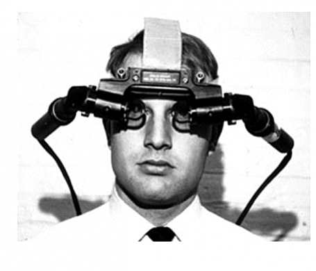 Sword Of Damocles, a head-mounted display linked to a computer was invented by computer scientist Ivan Sutherland.