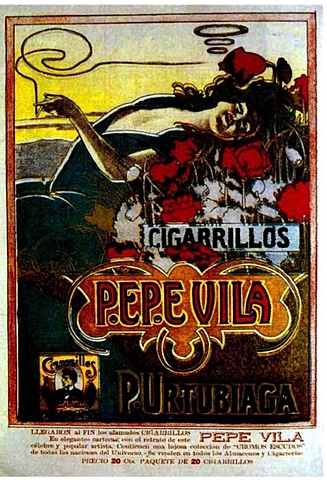 Aviso para Cigarrillos Pepe Vila