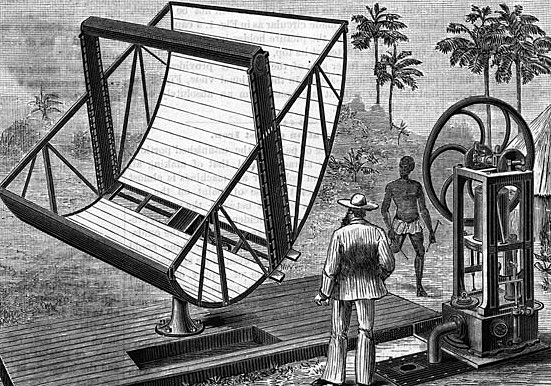 Primer motor de energía solar