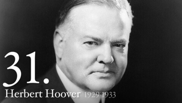 Thirty- First President : Herbert Clark Hoover 1929-1933