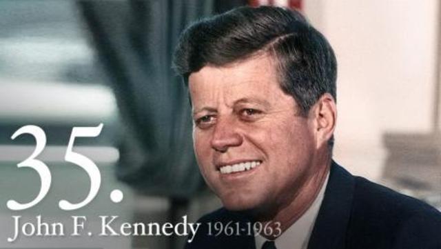Thirty - Fifth President : John Fitzgerald Kennedy 1961-1963