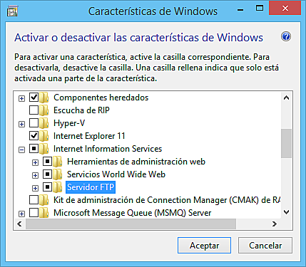 Activacion De Los Servicios IIS