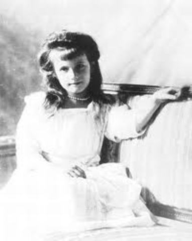Birth of Grand Duchess Anastasia Romanov