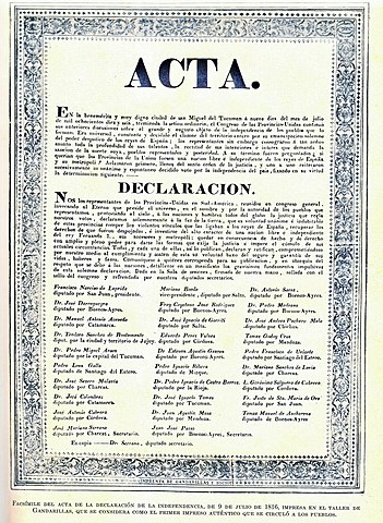 DECLARACIÓN DE LA INDEPENDENCIA