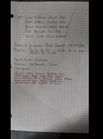 creación de la empresa  KALAMOPAL