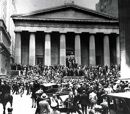quebra da bolsa de valores em nova york 1929