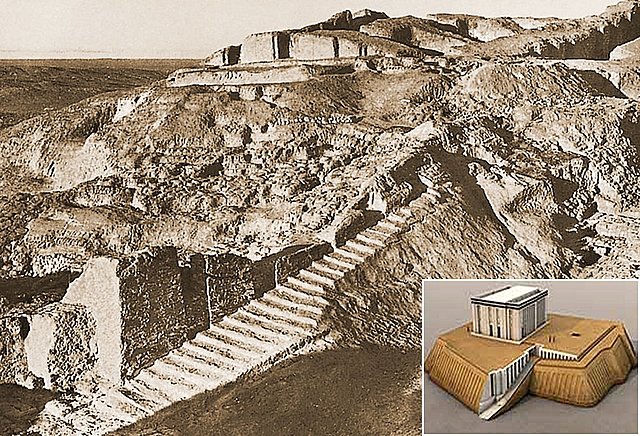 Ruins and Plan of the Anu Ziggurat and White Temple