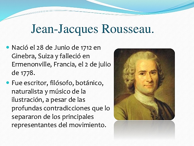 JUN 21, 1762 JEAN JAQUES ROUSSEAU