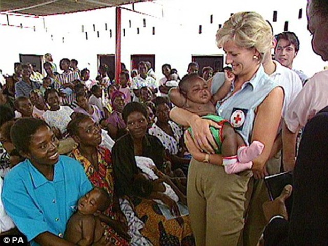 Princess Diana started doing charity work.