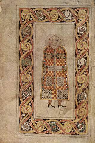 Symbol of the Evangelist Matthew, Gospel Book of Durrow