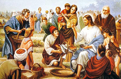 29  AD Jesus feeds five thousand