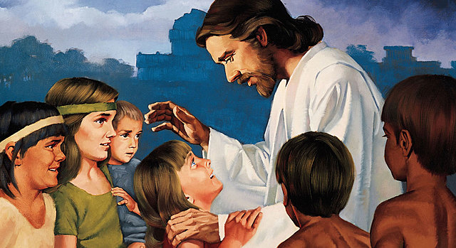 30 AD Jesus blesses the children