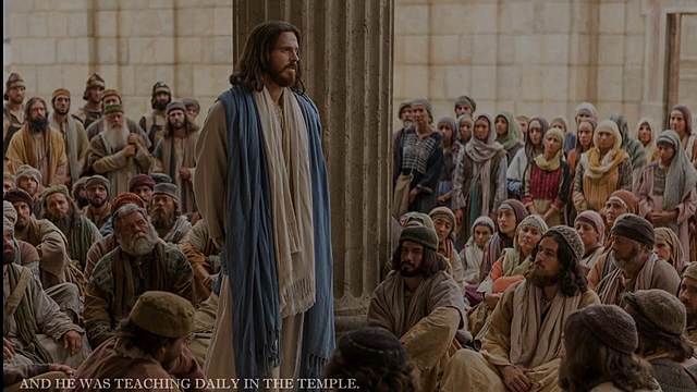 30 AD Jesus teaches in the temple