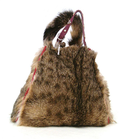 Handtas van kattenbont