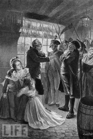 Louis XVI and his family were arrested while trying to flee from France.