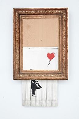 Love is in the bin, Banksy