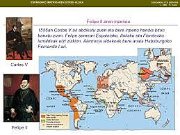 Filipe II.ak Madrilen finkatuzuen bere inperioaren hiriburua.
