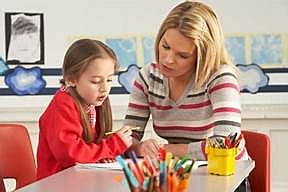 After school tutoring starts with 1st grade teacher