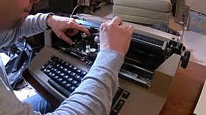 Correcting mistakes on a typewriter