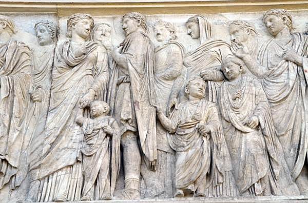 Ara Pacis Augustae, Detail of Procession.