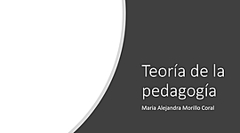Timeline: Teoría de la pedagogía