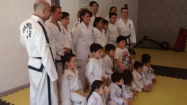 Mi primera exhibicion en Tae-Kwon-Do
