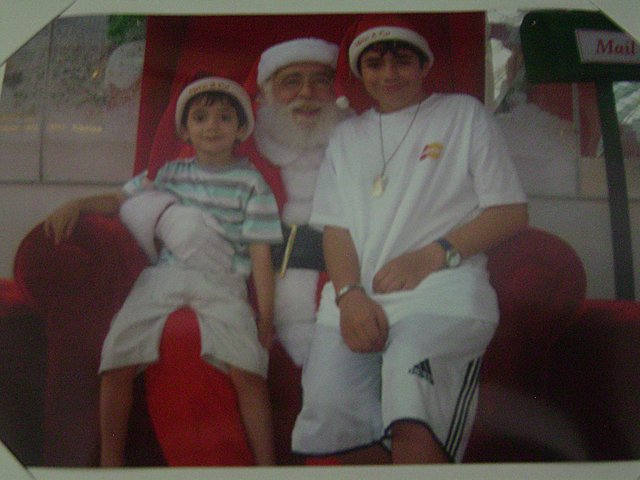Foto con papa Noel