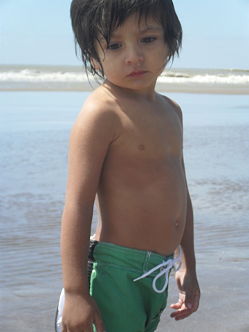 primera vez en la playa