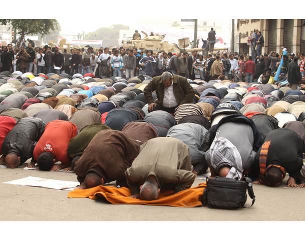People in Egypt pray