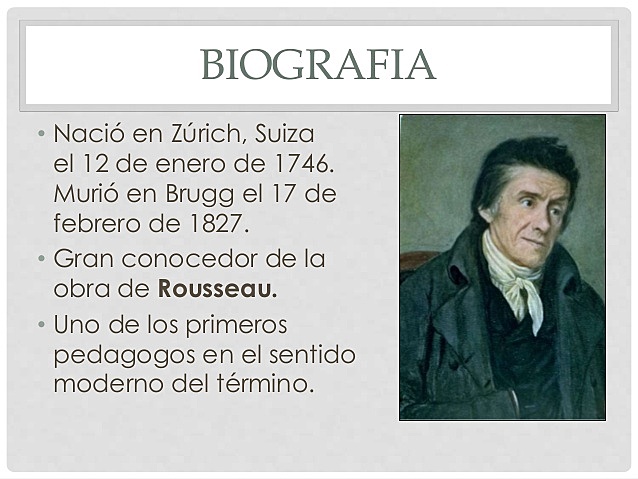 Pestalozzi seguidor de Rousseau