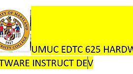 Timeline: Lessons Learned in EDTC 625