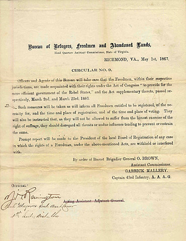 Congress Overrides Veto of Freedman's Bureau Bill