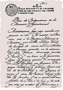 [MÉXICO] Assinado o Plano de Iguala, que confirma a independência do México