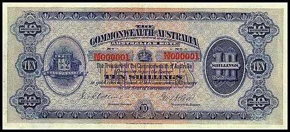 The first Australian banknote